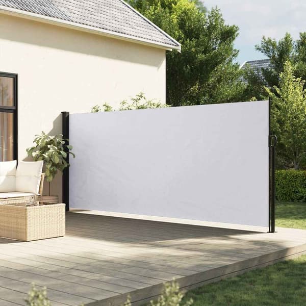Indragbar sidomarkis vit 180x500 cm
