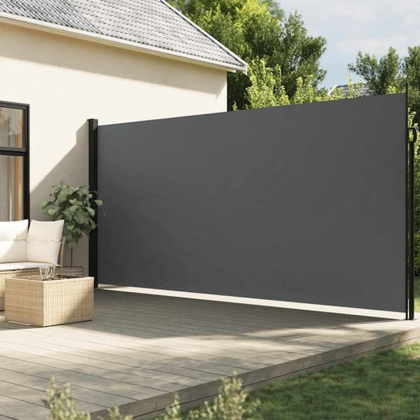 Indragbar sidomarkis antracit 200x500 cm
