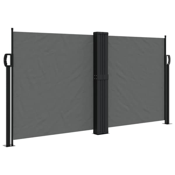 Infällbar sidomarkis antracit 120x600 cm