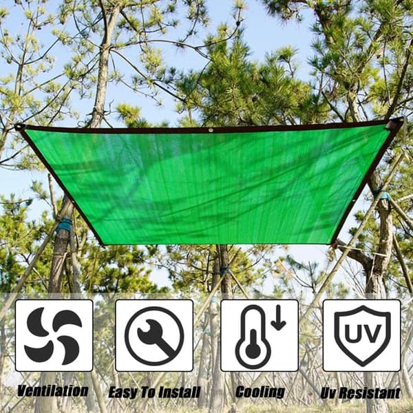 Lollanda Solskyddsnät - HDPE, 85% Skuggning, UV-skydd, Vattengenomsläppligt för Trädgård och Terrass