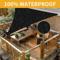 Miniatyrbild 2 av 11: Lollanda Vattentät triangulär solsegel – UV-skydd, för trädgård, terrass och pool, inklusive monteringsmaterial