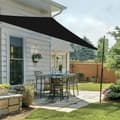 Miniatyrbillede 4 af 11: Lollanda Vandtæt trekantet solsejl – UV-beskyttelse, til have, terrasse og pool, inklusive monteringsmaterialer