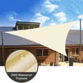 Miniatyrbillede 6 af 11: Lollanda Vandtæt trekantet solsejl – UV-beskyttelse, til have, terrasse og pool, inklusive monteringsmaterialer
