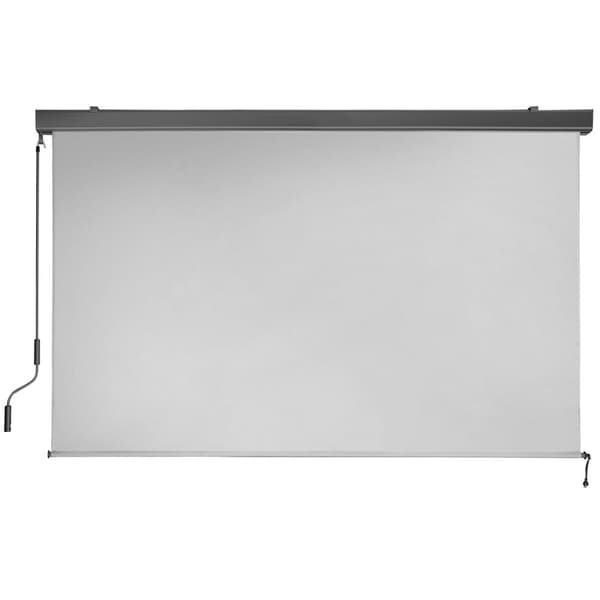Vertikalmarkis Eloise med 2 väggfästen - 180 x 250 cm, ljusgrå