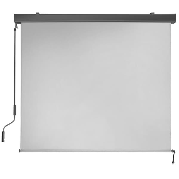 Vertikalmarkis Eloise med 2 väggfästen - 120 x 250 cm, ljusgrå