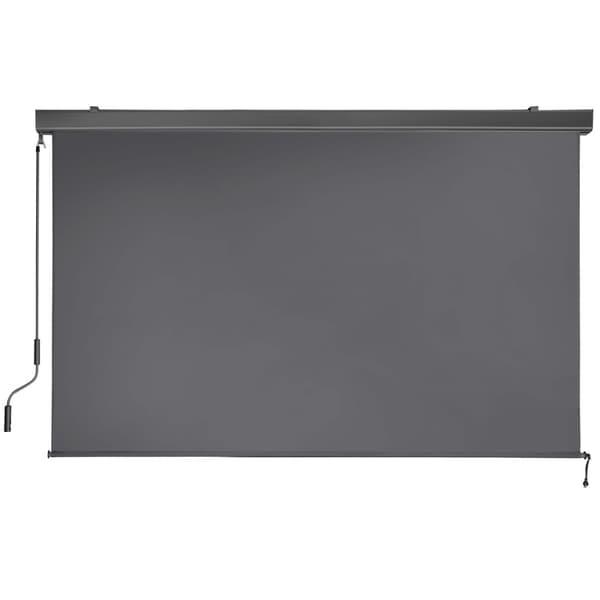 Vertikalmarkis Eloise med 2 väggfästen - 180 x 250 cm, svart
