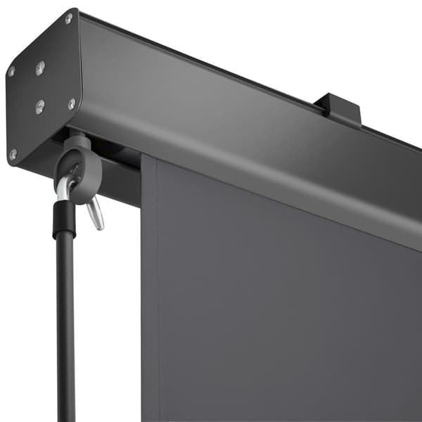 Vertikalmarkis Eloise med 2 väggfästen - 120 x 250 cm, svart