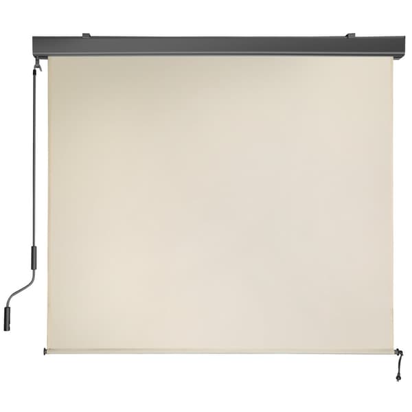 Vertikalmarkis Eloise med 2 väggfästen - 120 x 250 cm, beige