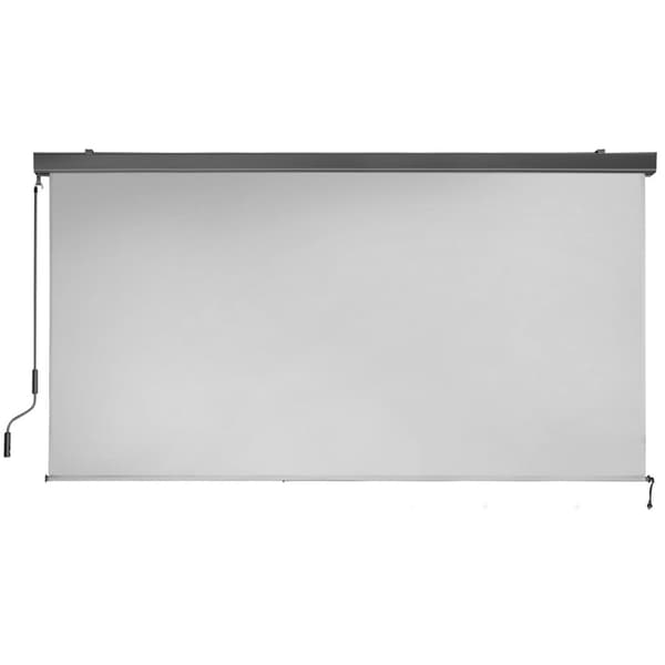 Vertikalmarkis Eloise med 2 väggfästen - 200 x 250 cm, ljusgrå