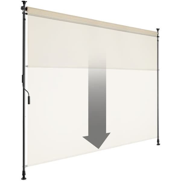 Klemmemarkise Taija med håndsving - 200 x 310 cm,beige