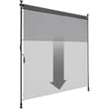 Miniatyrbillede 5 af 11: Klemmemarkise Taija med håndsving - 150 x 310 cm,sort