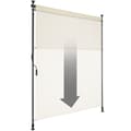 Miniatyrbillede 5 af 11: Klemmemarkise Taija med håndsving - 120 x 310 cm,beige