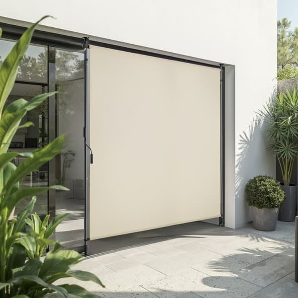 Klemmemarkise Taija med håndsving - 150 x 310 cm,beige