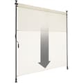 Miniatyrbillede 5 af 11: Klemmemarkise Taija med håndsving - 150 x 310 cm,beige