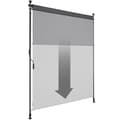 Miniatyrbillede 5 af 11: Klemmemarkise Taija med håndsving - 120 x 310 cm,sort