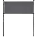 Miniatyrbillede 6 af 11: Klemmemarkise Taija med håndsving - 120 x 310 cm,sort
