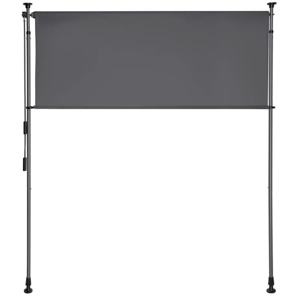 Klemmemarkise Taija med håndsving - 120 x 310 cm,sort