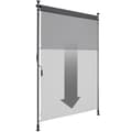 Miniatyrbillede 5 af 11: Klemmemarkise Taija med håndsving - 100 x 310 cm,sort
