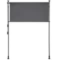 Miniatyrbillede 6 af 11: Klemmemarkise Taija med håndsving - 100 x 310 cm,sort