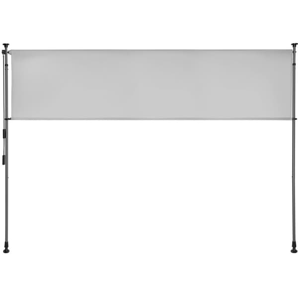 Markis Taija med handvev - 200 x 310 cm, ljusgrå