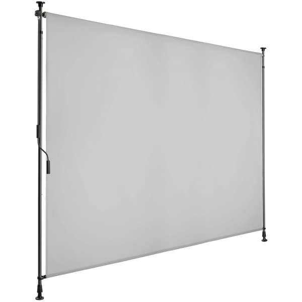 Markis Taija med handvev - 200 x 310 cm, ljusgrå