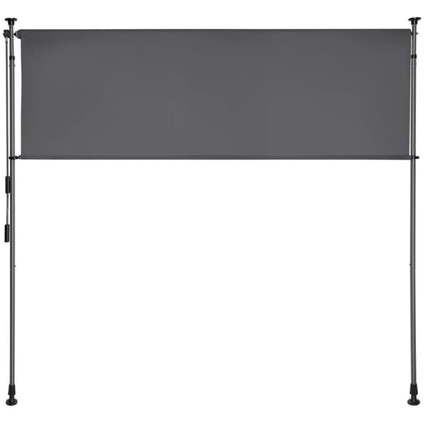 Markis Taija med handvev - 150 x 310 cm, svart