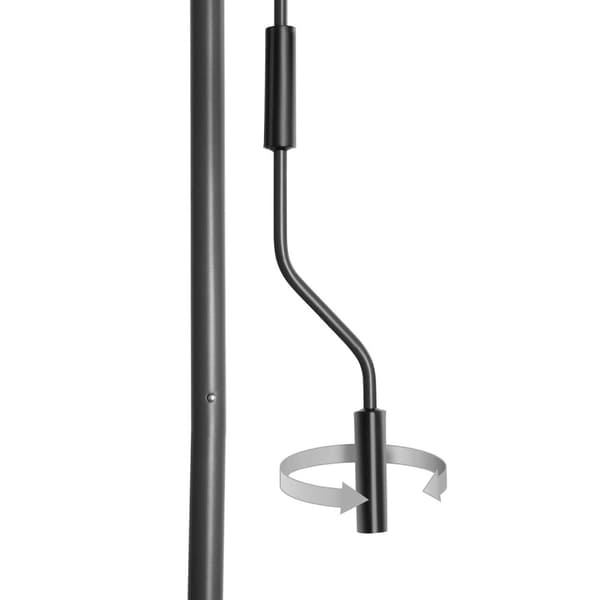 Markis Taija med handvev - 150 x 310 cm, svart