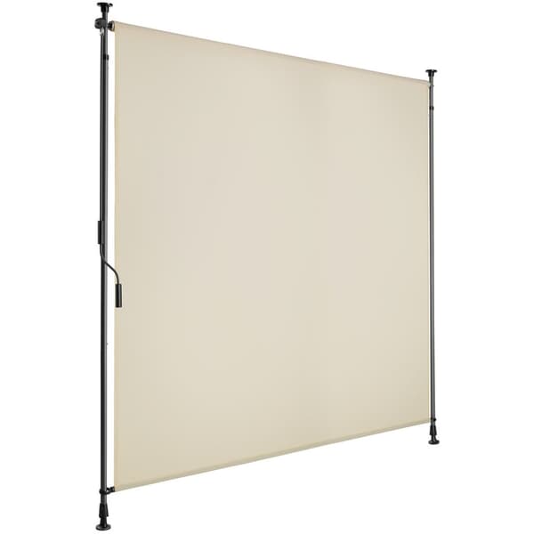 Markis Taija med handvev - 150 x 310 cm, beige