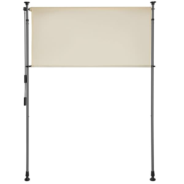 Markis Taija med handvev - 100 x 310 cm, beige