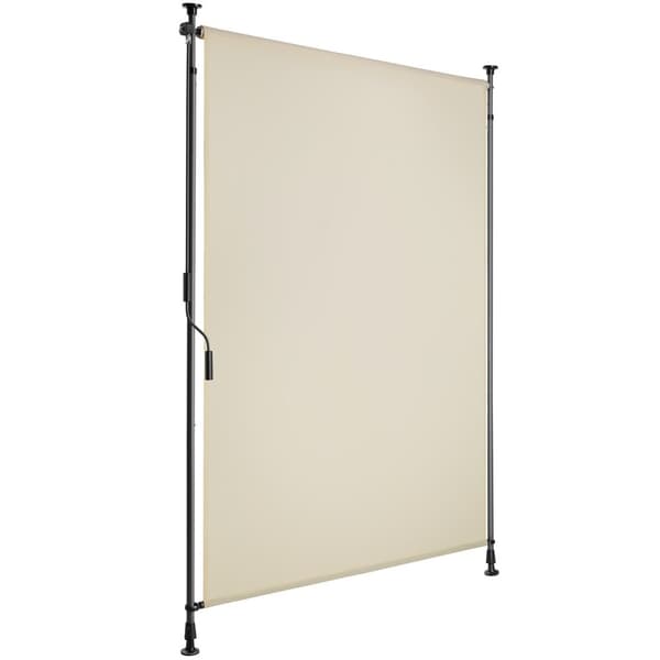Markis Taija med handvev - 100 x 310 cm, beige