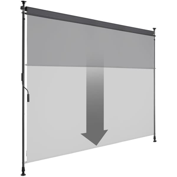 Markis Taija med handvev - 200 x 310 cm, svart