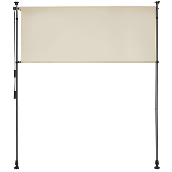 Markis Taija med handvev - 120 x 310 cm, beige