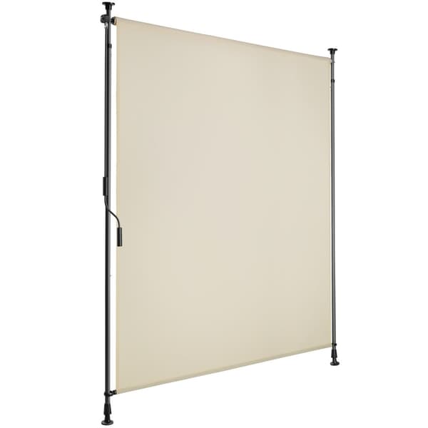 Markis Taija med handvev - 120 x 310 cm, beige