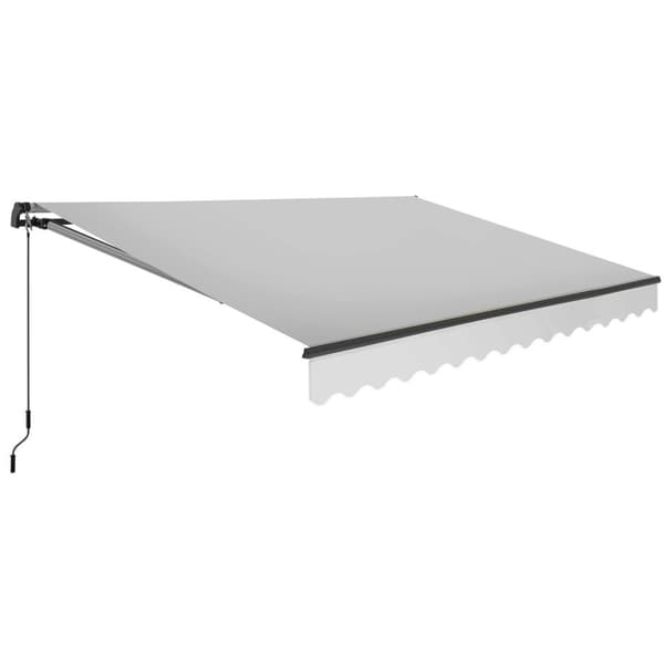 Ornella ledad markis med väggfäste - 300 x 250 cm, ljusgrå