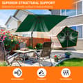 Miniatyrbild 3 av 9: Parasol Ø300cm obrotowy, uchylny, obrót 360°, parasol rynkowy, zielony