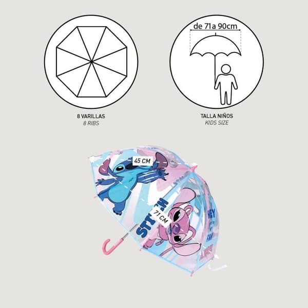 Umbrella Stitch Pink Ø 71 cm Blue