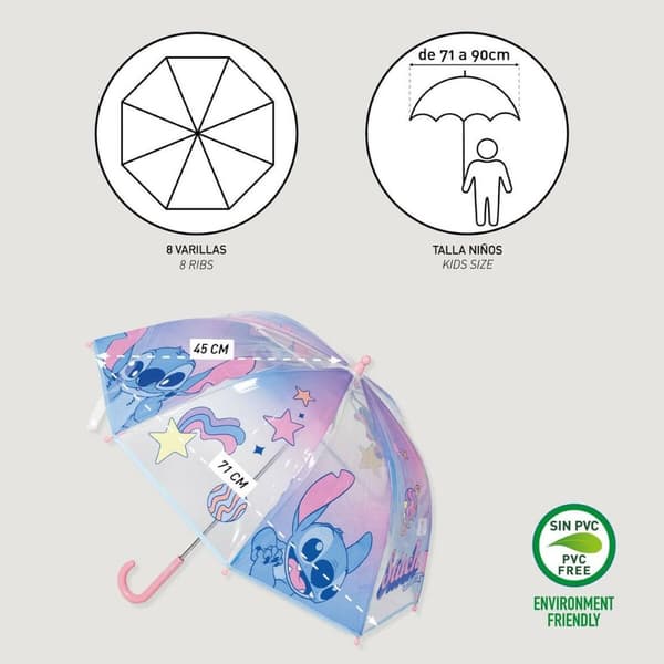 Umbrella Stitch Blue Ø 71 cm
