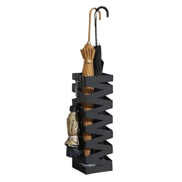 Rootz Iron Paraply Stand - Screen Stand - Metal Holder - Stylish Decor - 15,5 cm x 15,5 cm x 49 cm