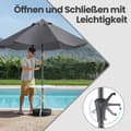Miniatyrbild 3 av 6: Rootz Outdoor Parasol 300cm - Paraply - Garden Sunshade - UPF 50+ Skydd - 3m x 2,4 m