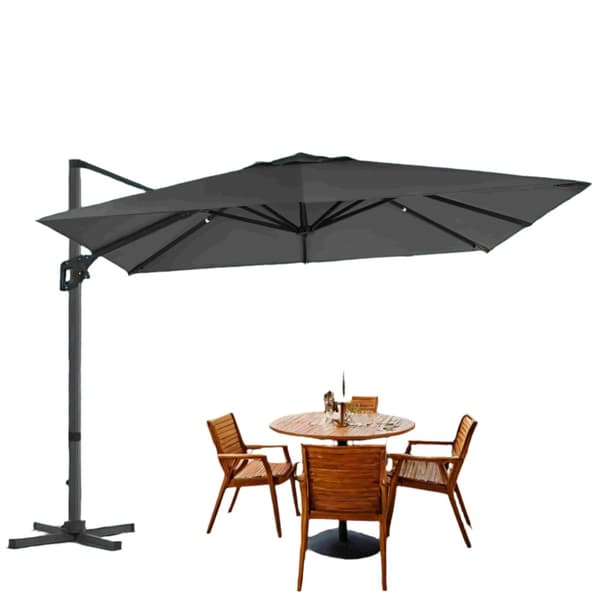 Rootz Parasol - Trädgårdsparaply - Trafikljus - 360 ° rotation - 290 cm x 290 cm