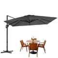 Miniatyrbild 1 av 5: Rootz Parasol - Trädgårdsparaply - Trafikljus - 360 ° rotation - 290 cm x 290 cm