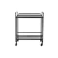 Miniatyrbillede 3 af 5: Servirni voziček DKD Home Decor Sort Metal Krystal 60,5 x 40,5 x 75,5 cm