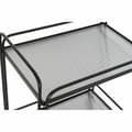 Miniatyrbillede 2 af 5: Servirni voziček DKD Home Decor Sort Metal Krystal 60,5 x 40,5 x 75,5 cm