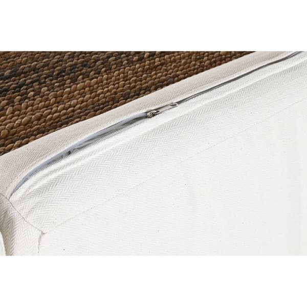 Hagesofa Home ESPRIT Hvit Naturell 192 x 92 x 65 cm