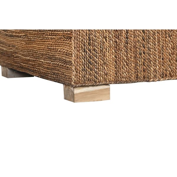 Hagesofa Home ESPRIT Hvit Naturell 192 x 92 x 65 cm