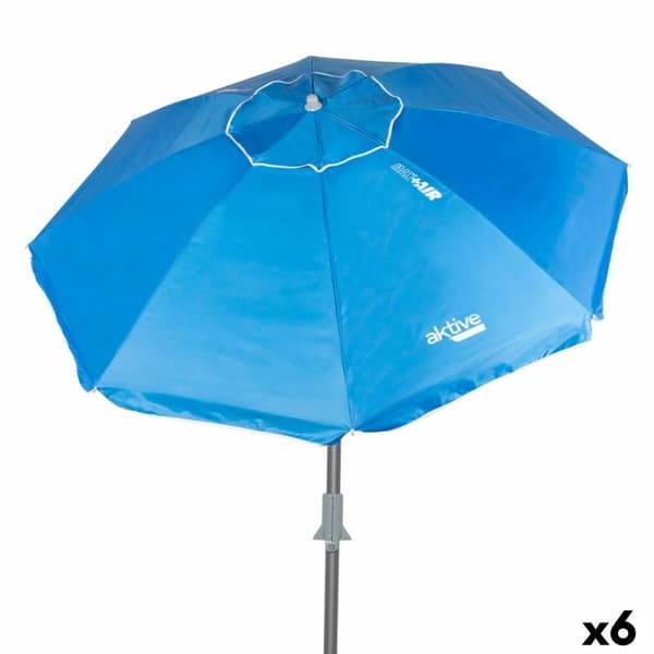 Napernyő Aktive Blå Polyester Aluminium 200 x 205 x 200 cm (6 antal)