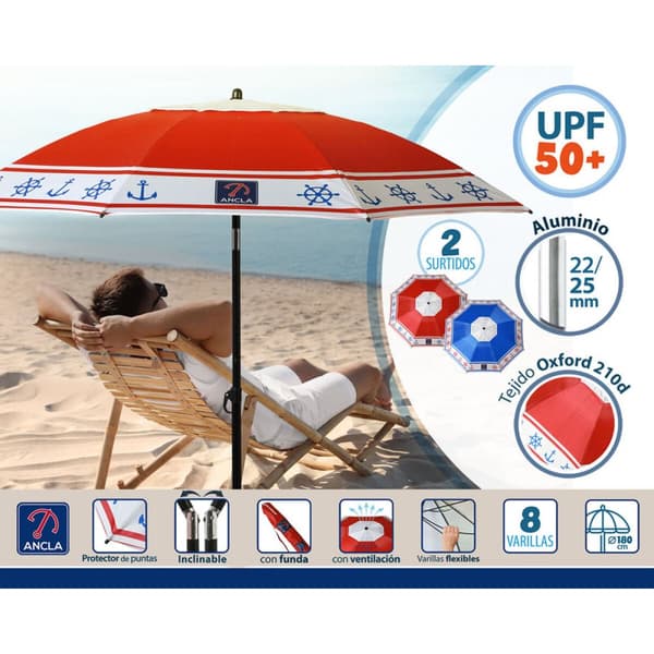 Parasoll Ø 180 cm SPF50+ Ankare