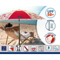 Miniatyrbild 3 av 5: Parasoll Röd Ø 200 cm SPF50+ Havsblå
