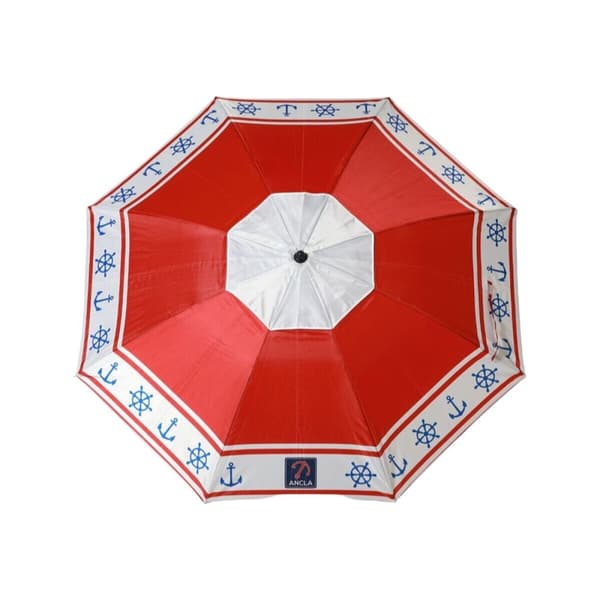 Parasoll Röd Ø 180 cm SPF50+ Ankare