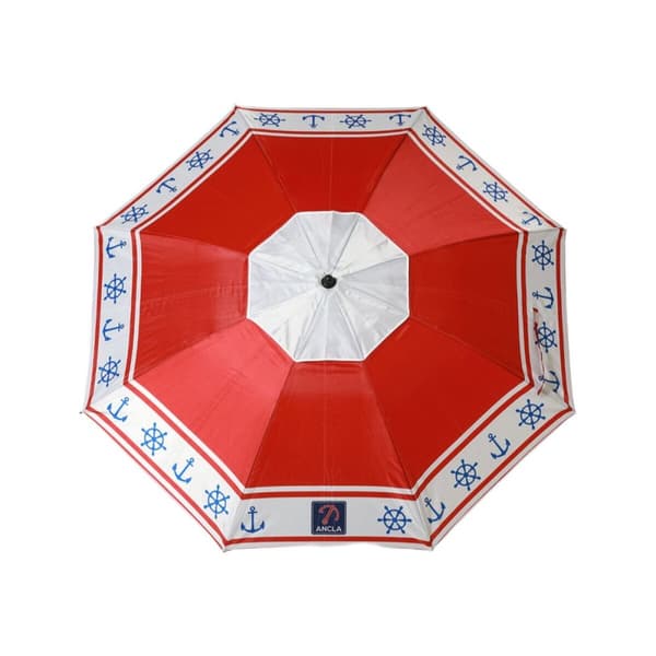 Parasoll Röd Ø 180 cm SPF50+ Ankare